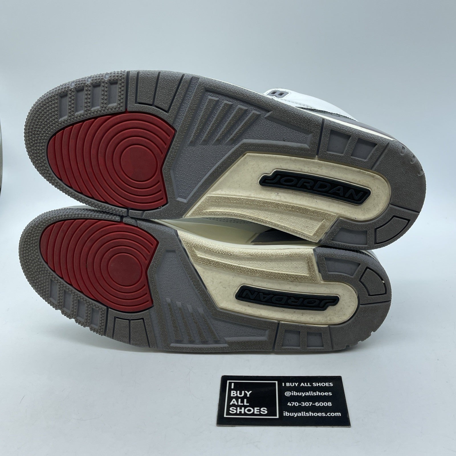 Size 9 - Air Jordan 3 Retro Cement Grey White Suede Leather (CT8532-106)