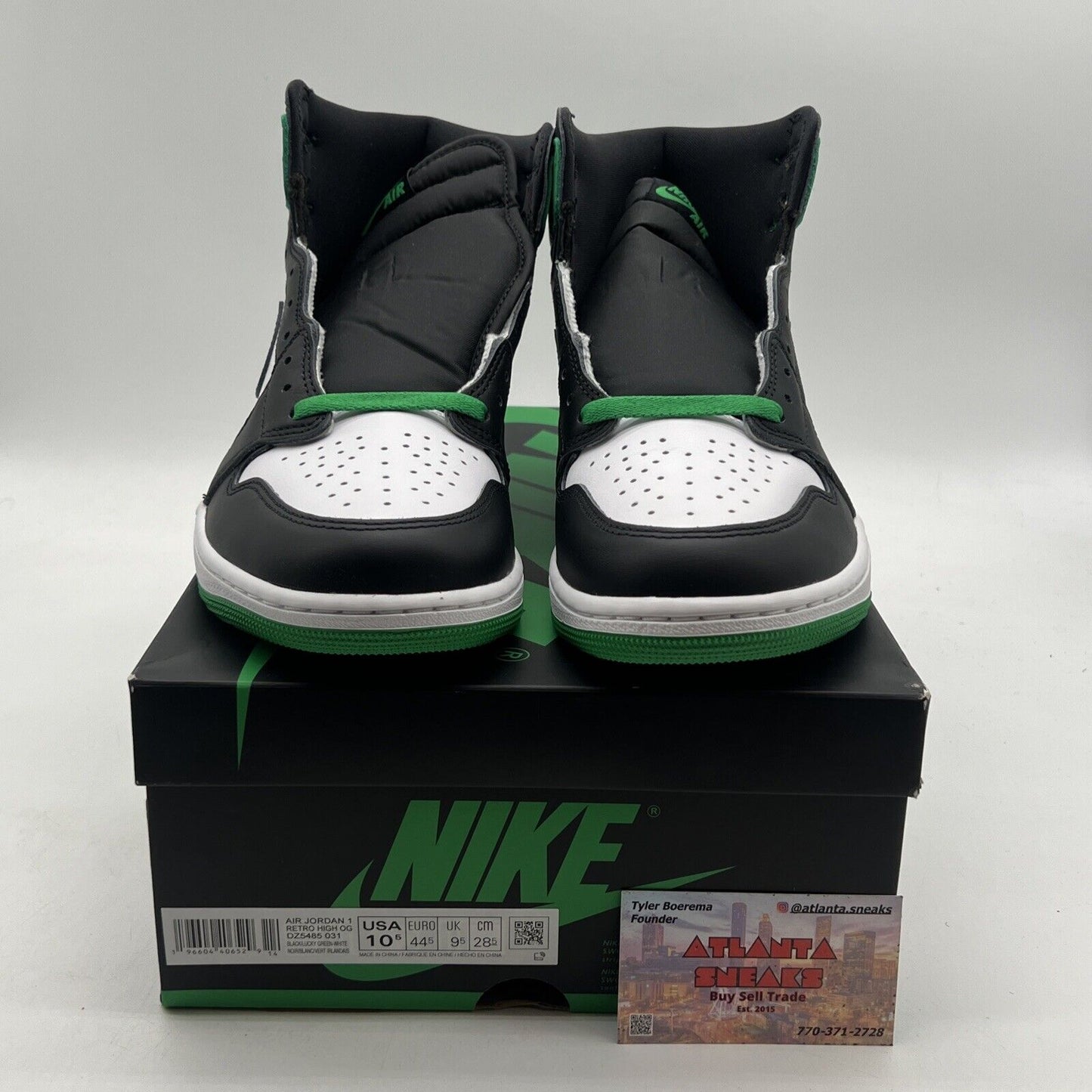 Size 10.5 - Air Jordan 1 Retro OG High Lucky Green (DZ5485-031)