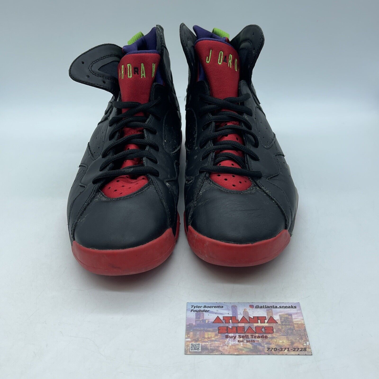 Size 10 - Air Jordan 7 Retro Marvin the Martian Red Green Black (304775-029)