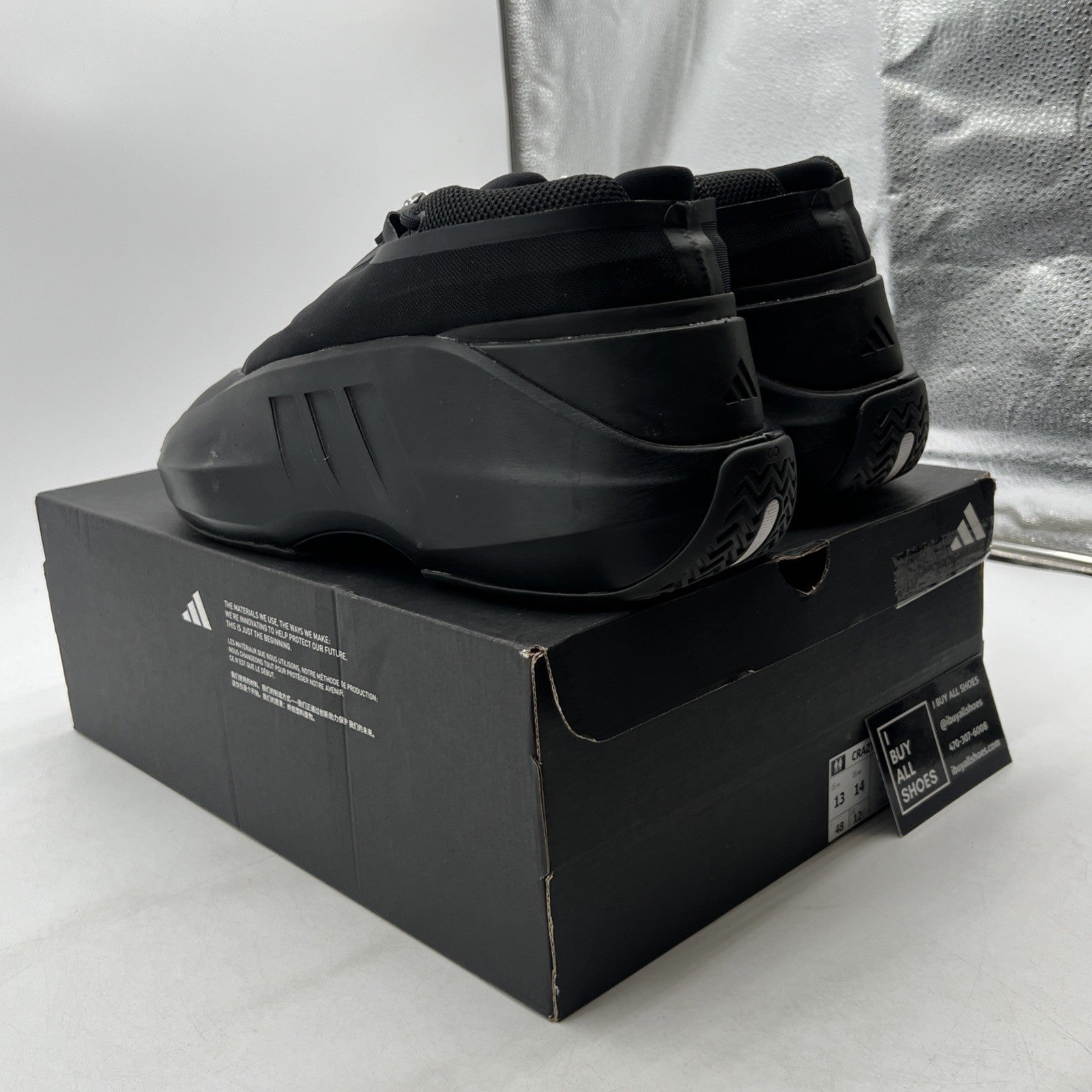Size 13 - adidas Crazy IIInfinity Triple Black (IE7689)
