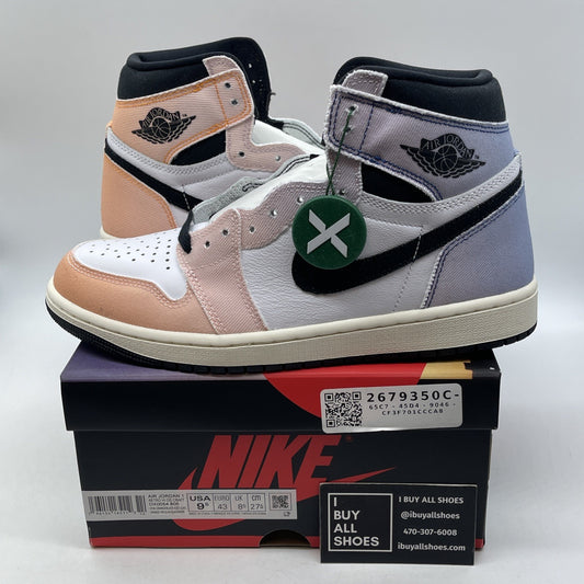 Size 9.5 - Air Jordan 1 Retro OG High Skyline White Pink Suede (DX0054-805)