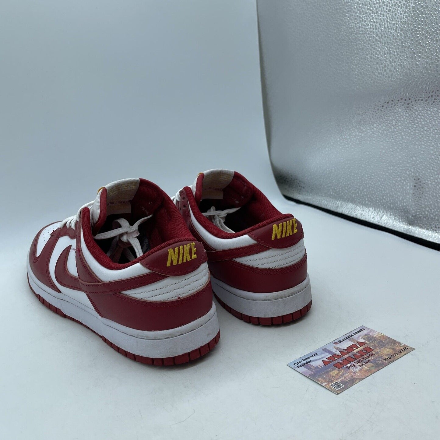 Size 9.5 - Nike Dunk Low Gym Red White Leather (DD1391-602)