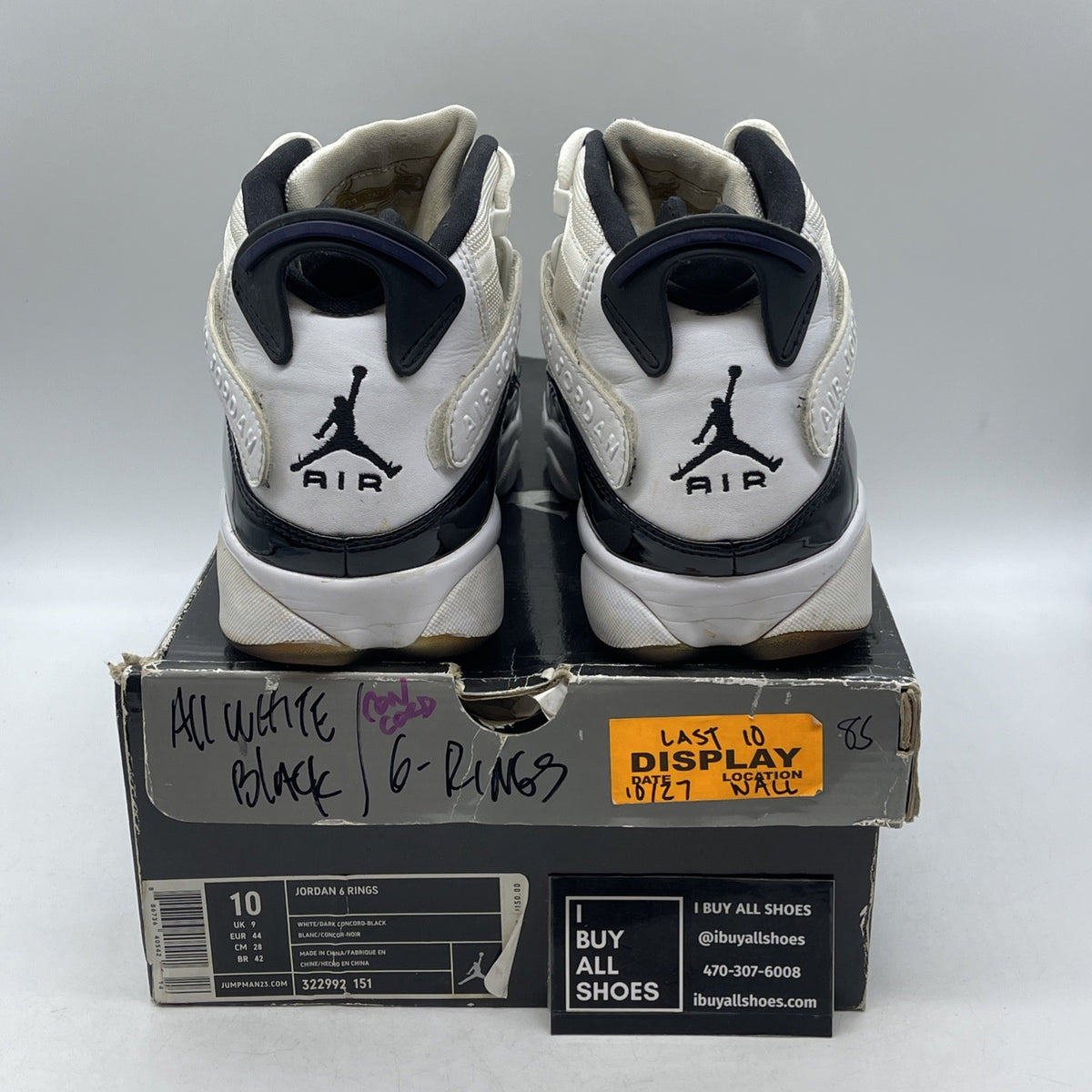 Size 10 - Air Jordan 6 Rings Concord (322992-151)