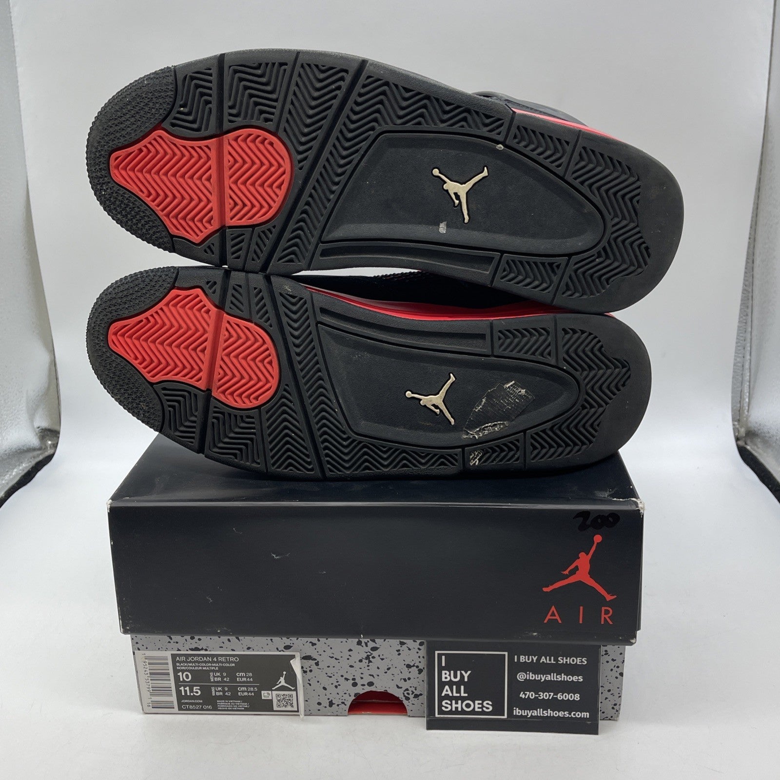 Size 10 - Air Jordan 4 Retro Mid Red Thunder (CT8527–016)