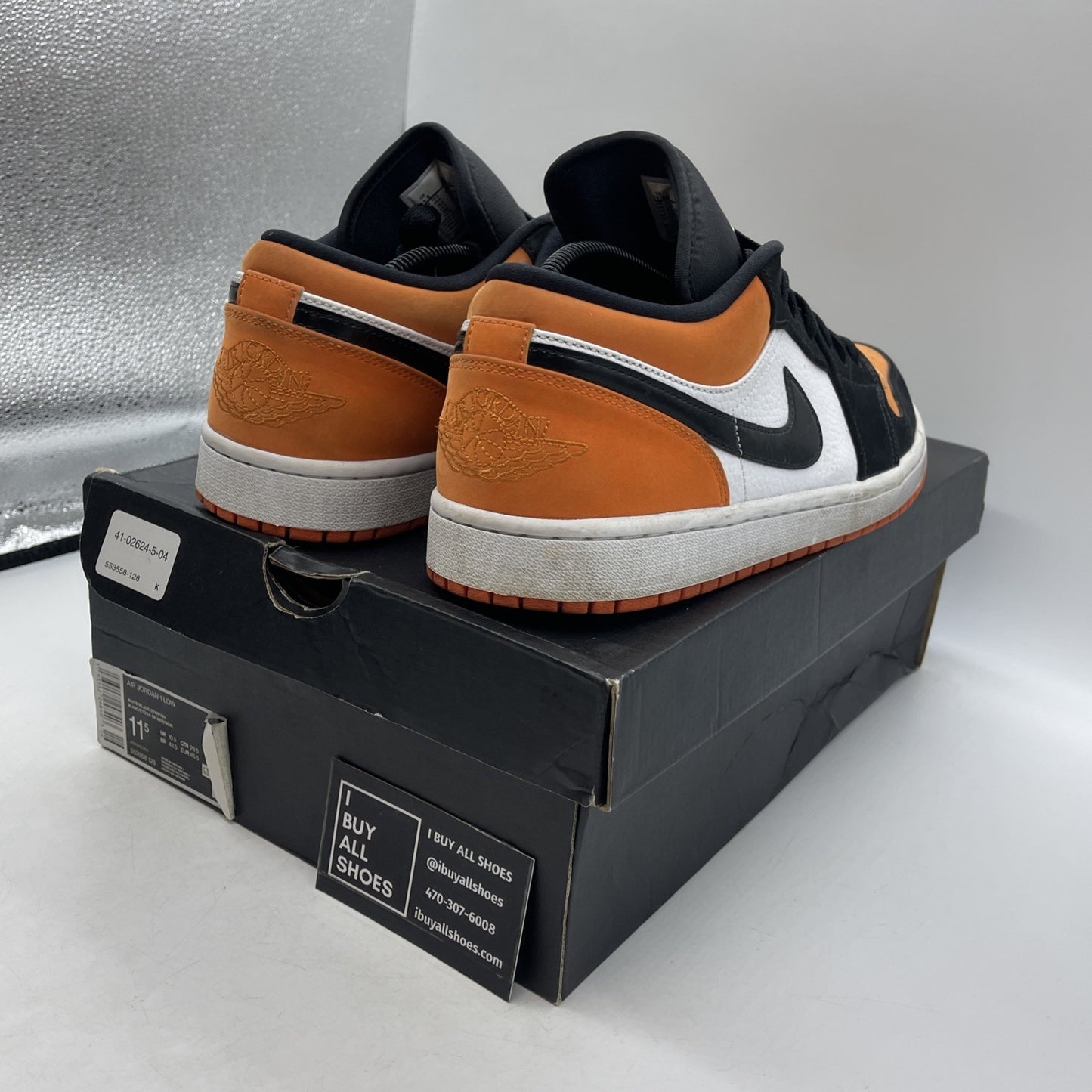 Size 11.5 - Air Jordan 1 Low Shattered Backboard (553558-128)