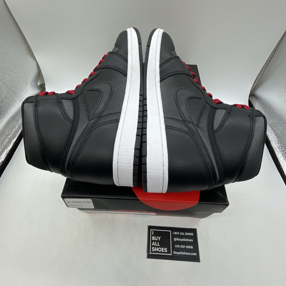 Size 8 - Air Jordan 1 Retro OG High Black Gym Red (555088-060)