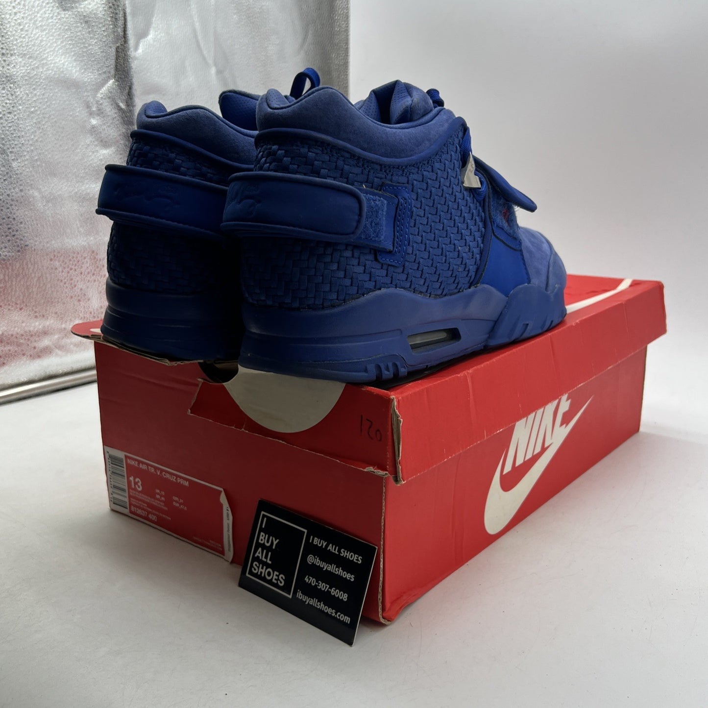 Size 13 - Nike Air Trainer V Cruz Premium Rush Blue (812637-400)