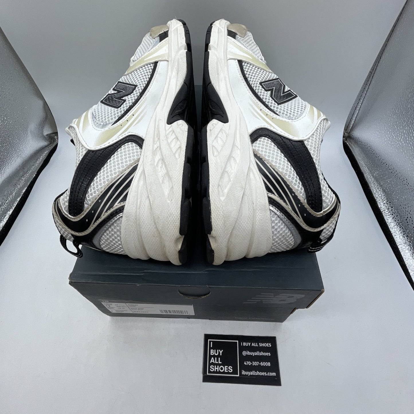 Size 12 - New Balance 530 White Light Gold (MR530TC)