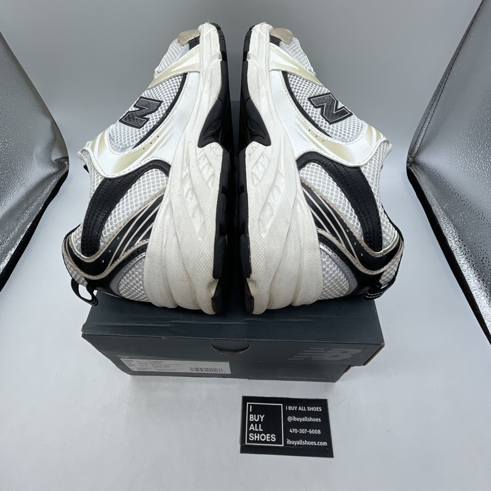 Size 12 - New Balance 530 White Light Gold (MR530TC)