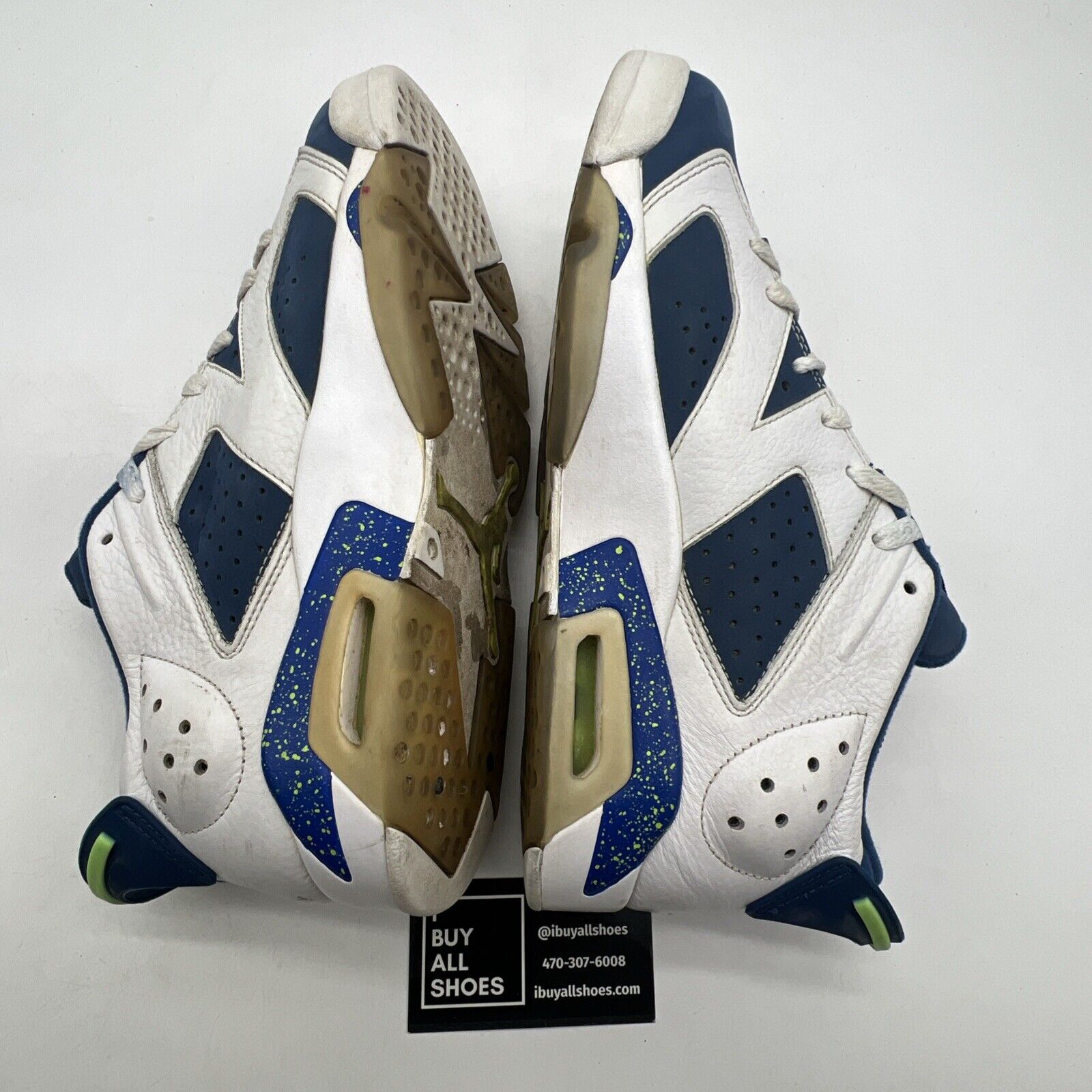 Size 8.5 - Air Jordan 6 Low Ghost Green (304401-106)