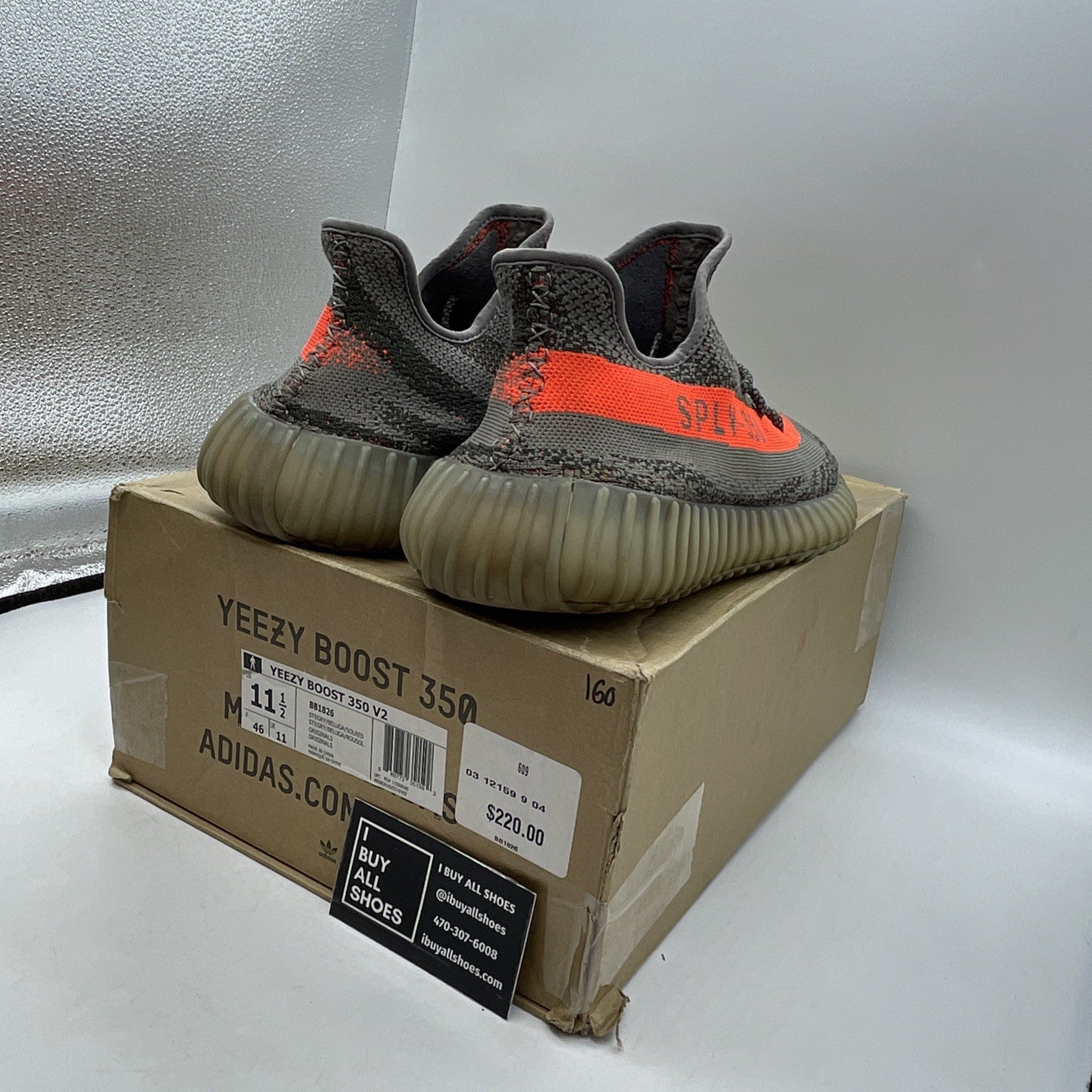 Size 11.5 - adidas Yeezy Boost 350 V2 Beluga (BB1826)