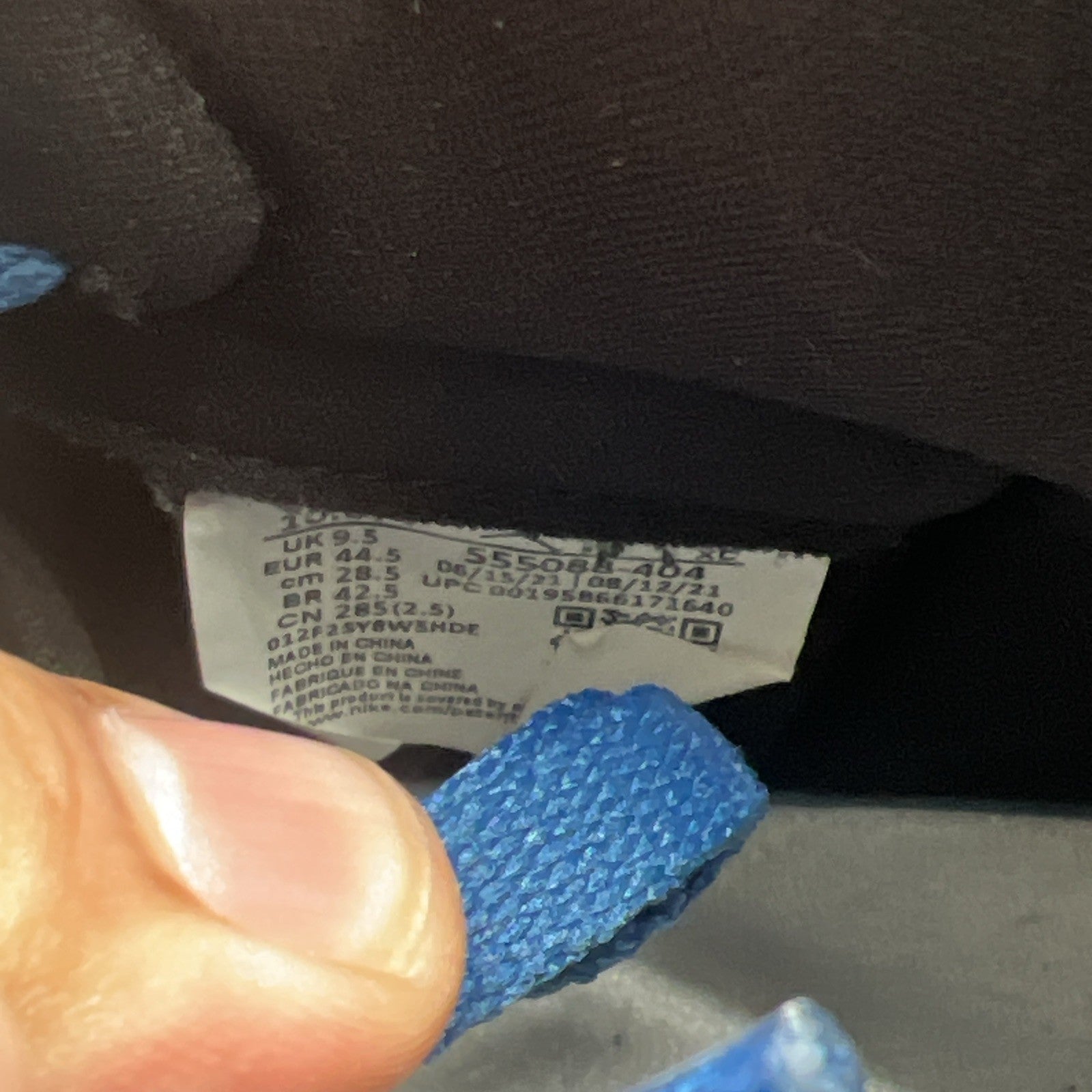Size 10.5 - Air Jordan 1 Retro OG High Dark Marina Blue (555088-404)