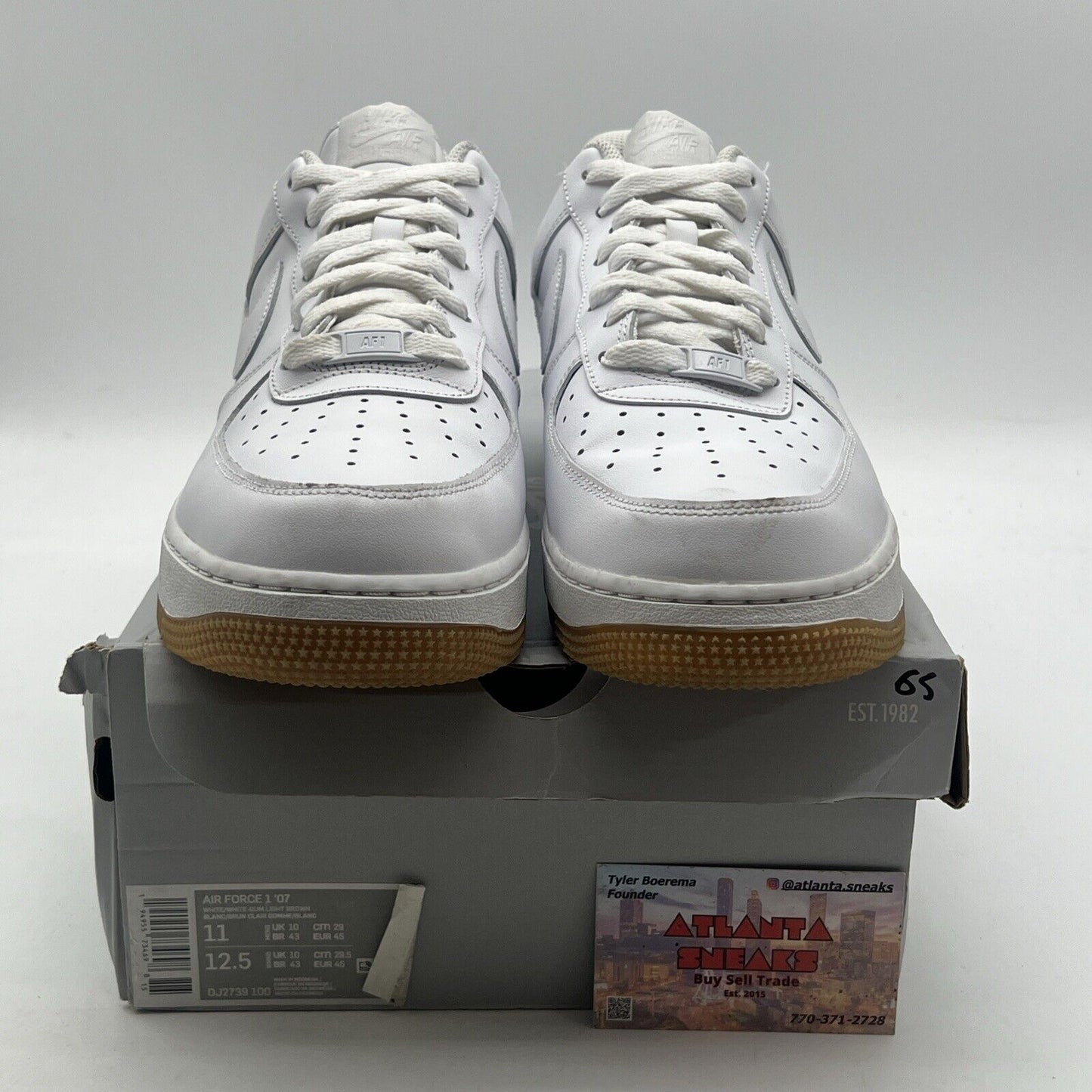 Size 11 - Nike Air Force 1 Low White Gum (DJ2739-100)