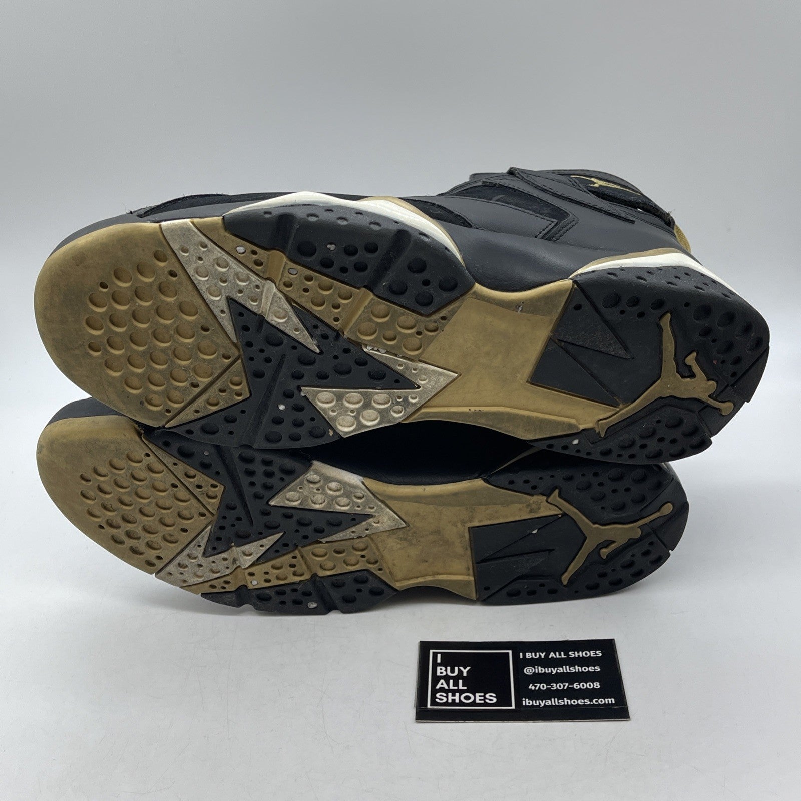 Size 10 - Air Jordan 7 Retro Golden Moments Black Suede Leather (304775-030)