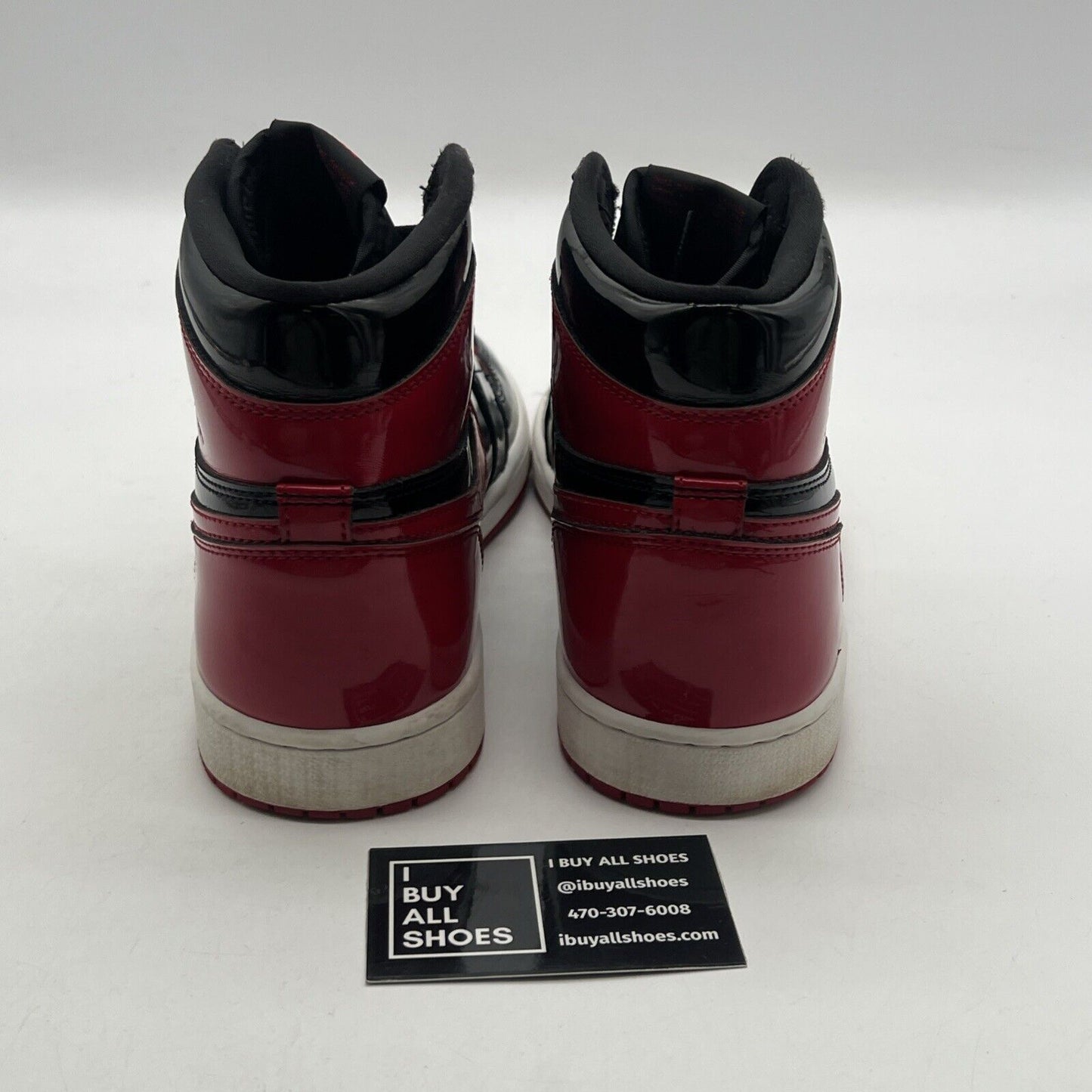 Size 10 - Air Jordan 1 Retro OG High Patent Bred (555088-063)