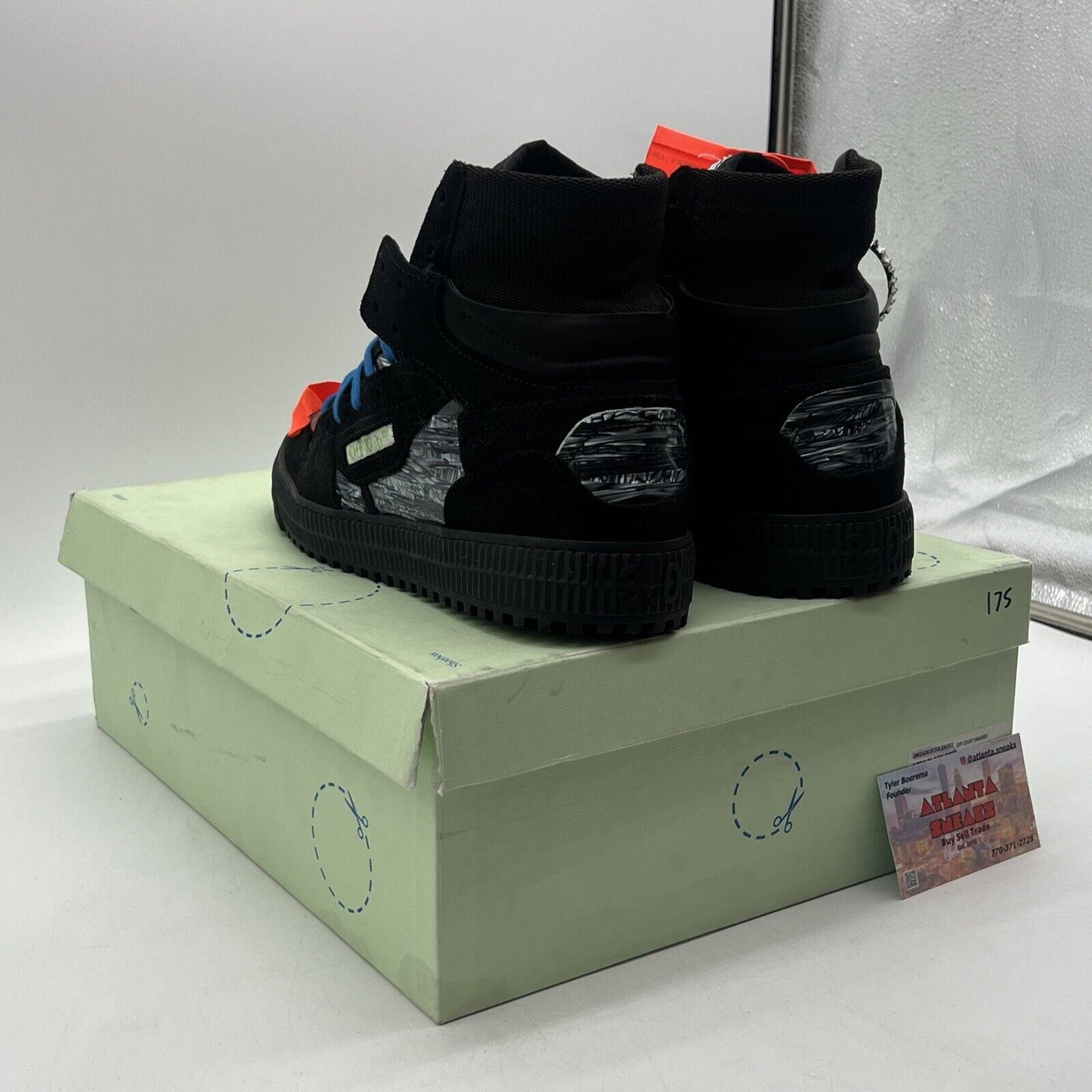 Size 11 - Off-White Off Court High Black Optical White (OMIA065F20LEA001)