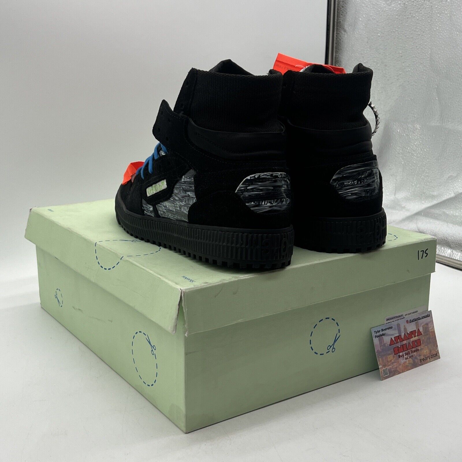 Size 11 - Off-White Off Court High Black Optical White (OMIA065F20LEA001)