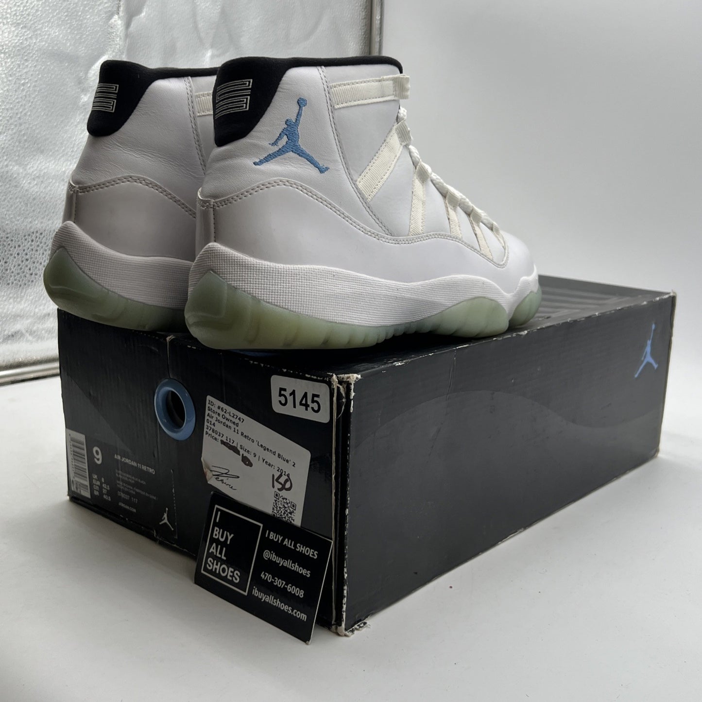 Size 9 - Air Jordan 11 Retro High Legend Blue (378037-117)