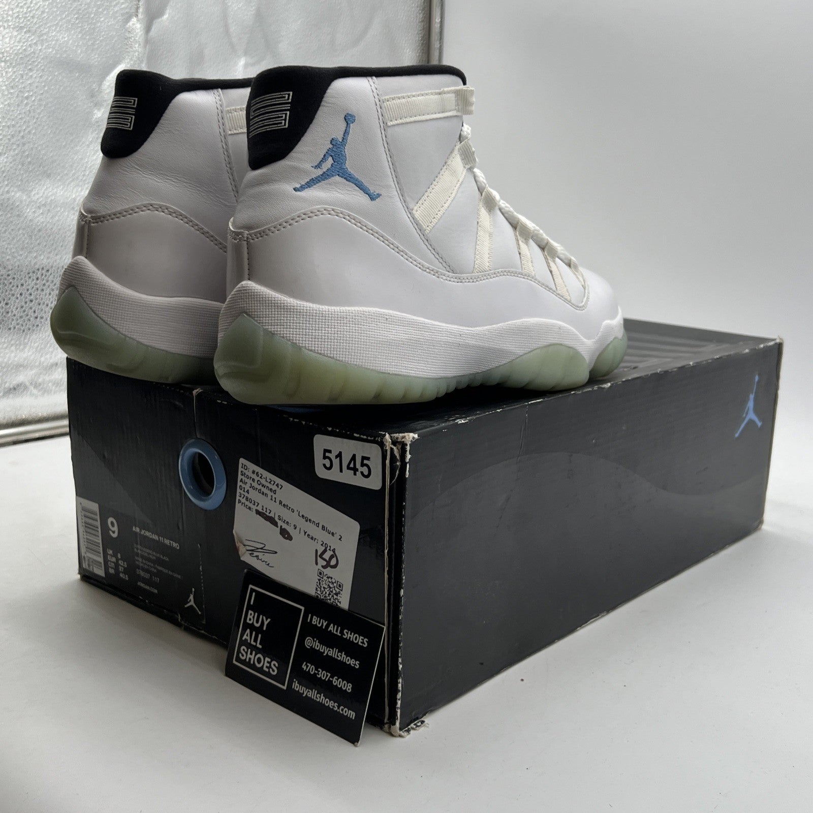 Size 9 - Air Jordan 11 Retro High Legend Blue (378037-117)