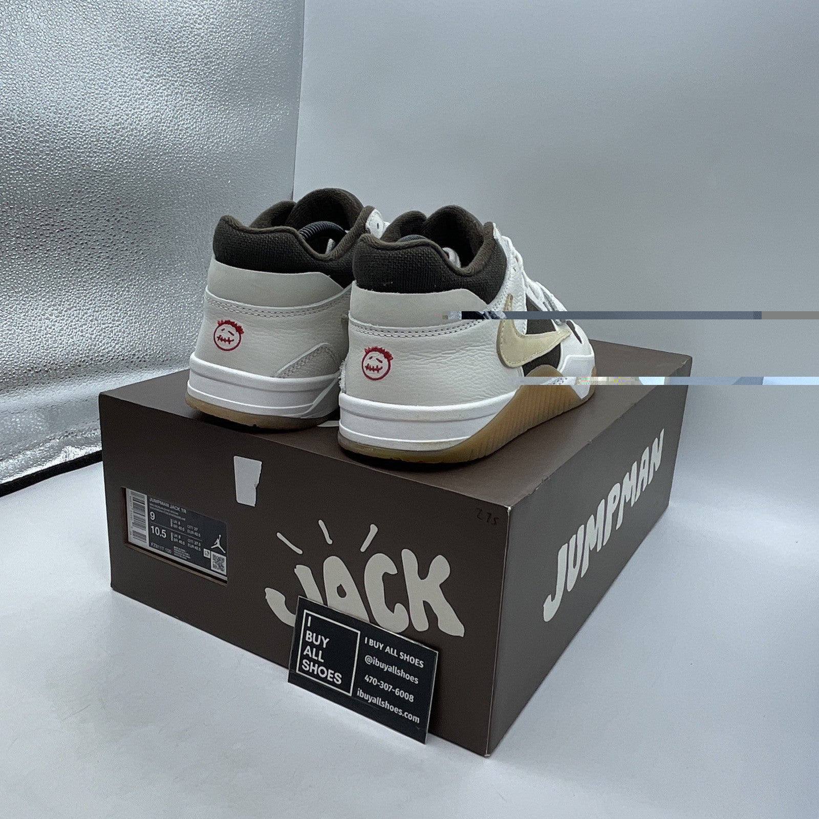 Size 9 - Travis Scott x Air Jordan Jordan Jumpman Jack TR Sail (FZ8117-100)