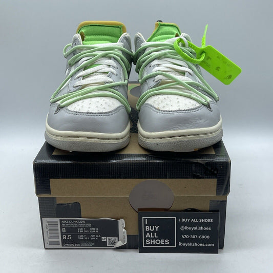 Size 8 - Nike Off-White x Dunk Low Lot 07 of 50 Grey White Suede (DM1602-108)