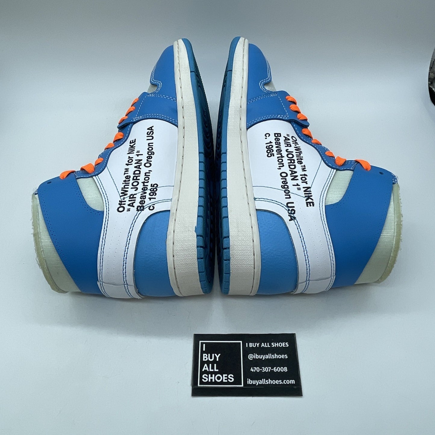 Size 10 - Jordan 1 Retro OG x Off-White High UNC Blue Leather (AQ0818-148)