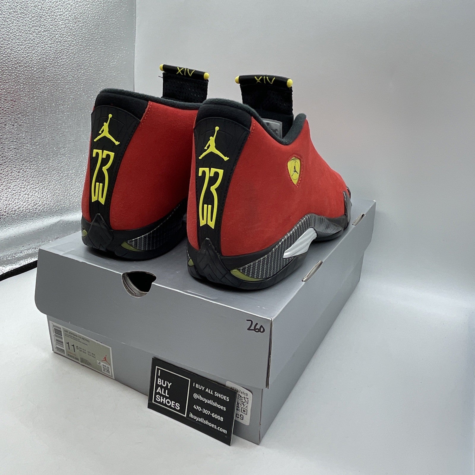 Size 11.5 - Air Jordan 14 Retro Ferrari (IF5015-600)