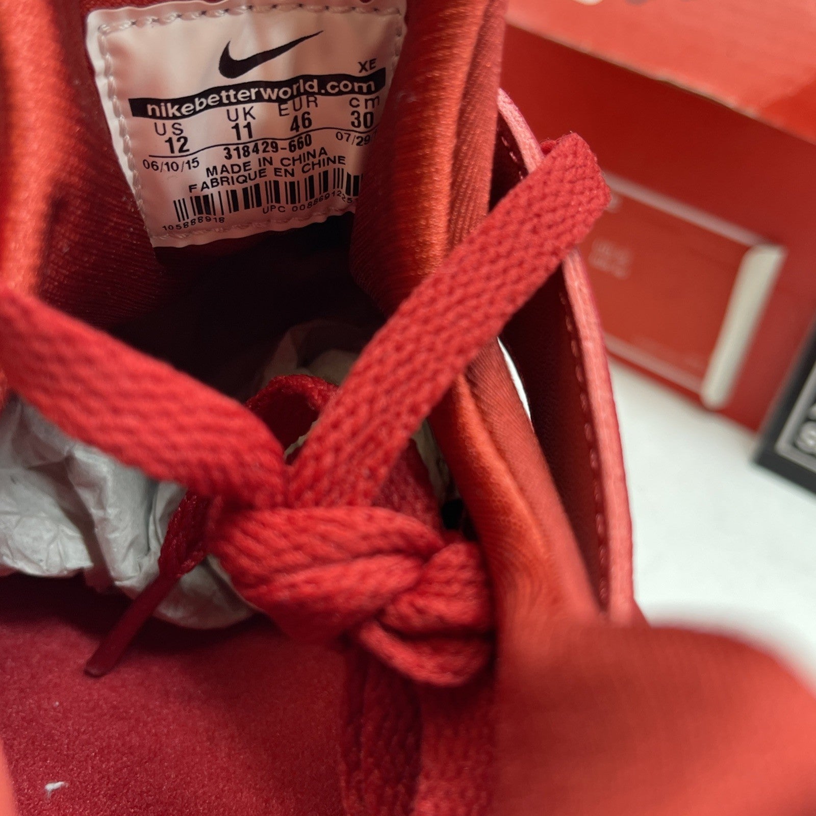 Size 12 - Nike Air Huarache Triple Red (318429-660)