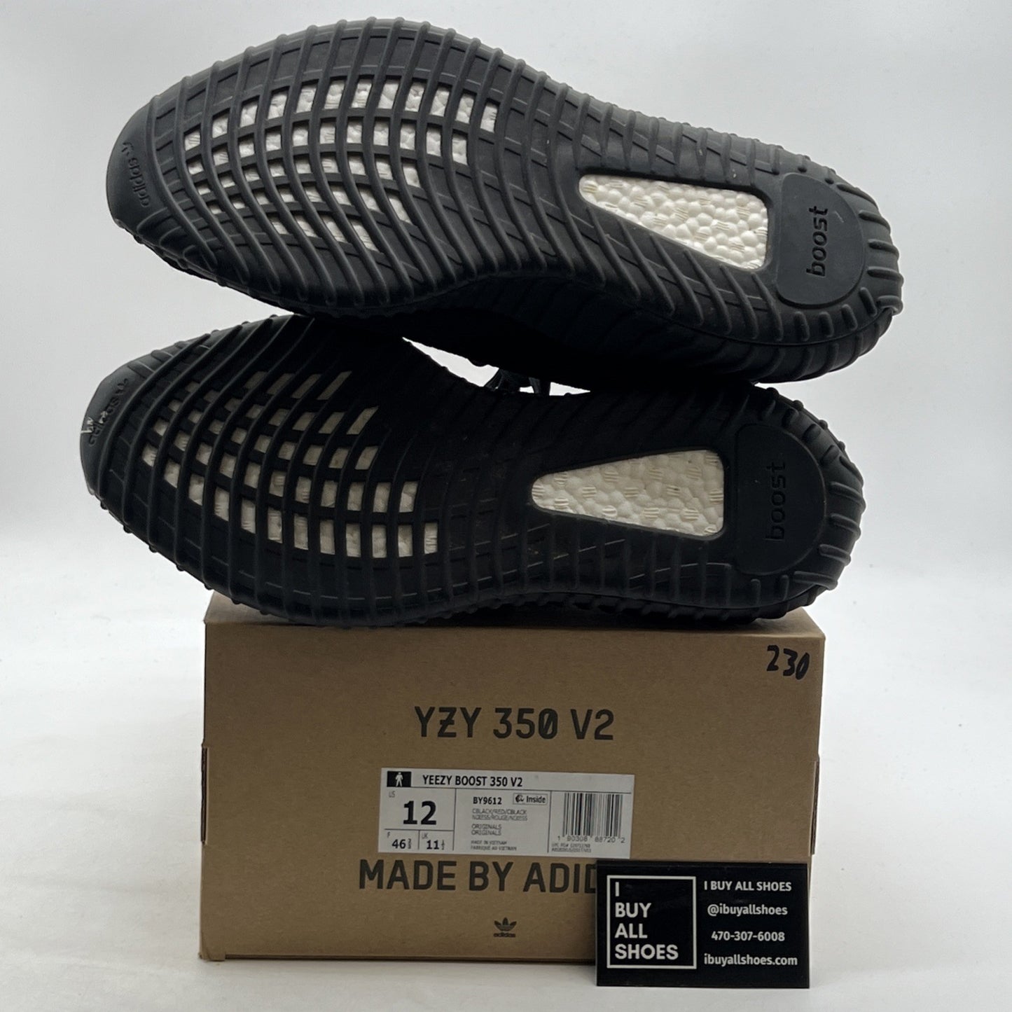 Size 12 - adidas Yeezy Boost 350 V2 Low Red Stripe (BY9612)