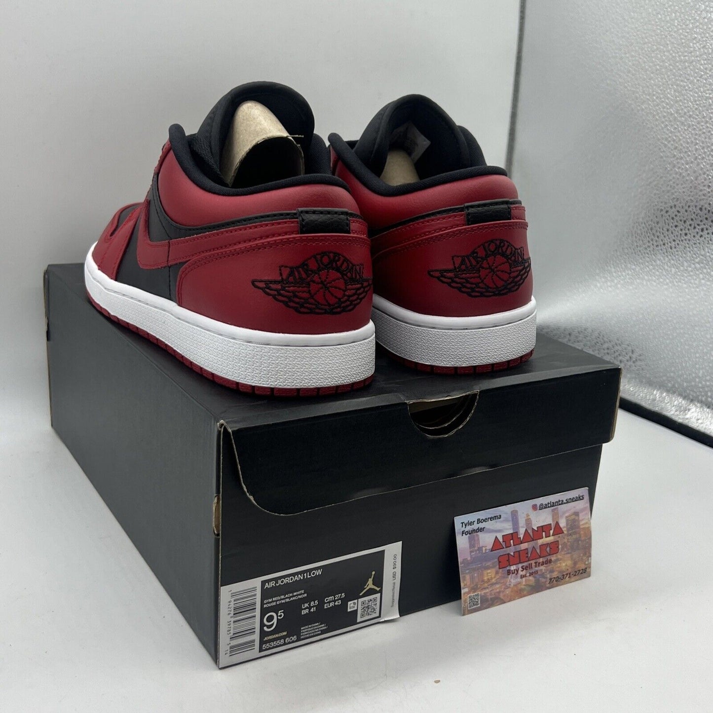 Size 9.5 - Air Jordan 1 Reverse Bred Red White Black Brand New Og All DS