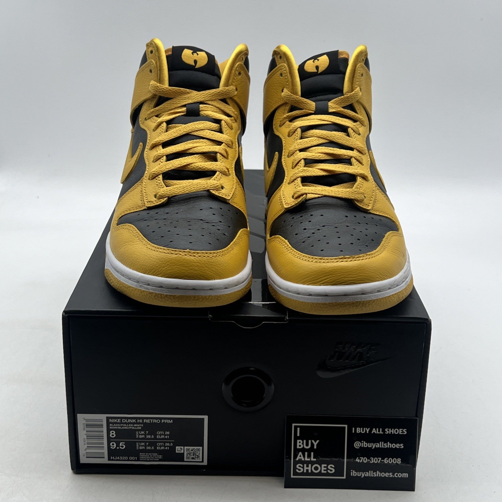 Size 8 - Nike Wu-Tang x Dunk Retro Premium 2024 High Yellow (HJ4320-001)