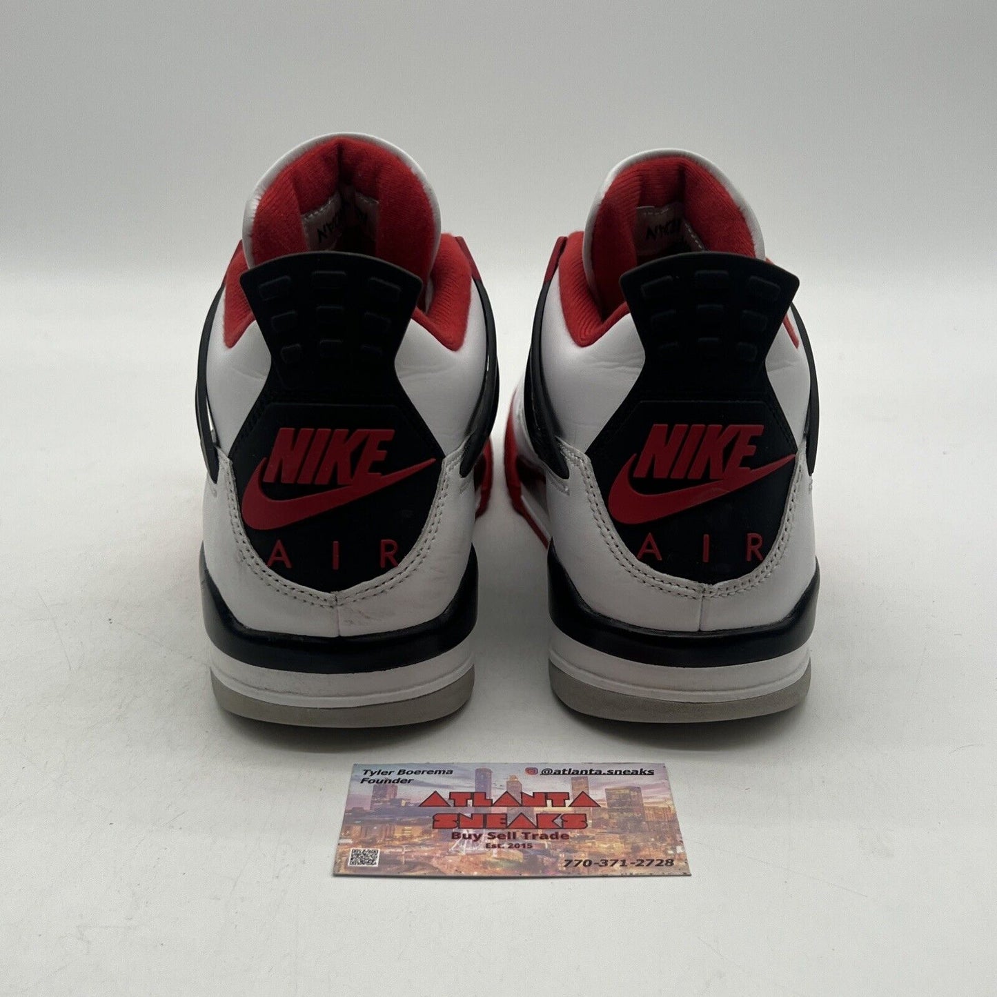 Size 9.5 - Jordan 4 Retro OG Mid Fire Red White Black Red Leather (DC7770-160)