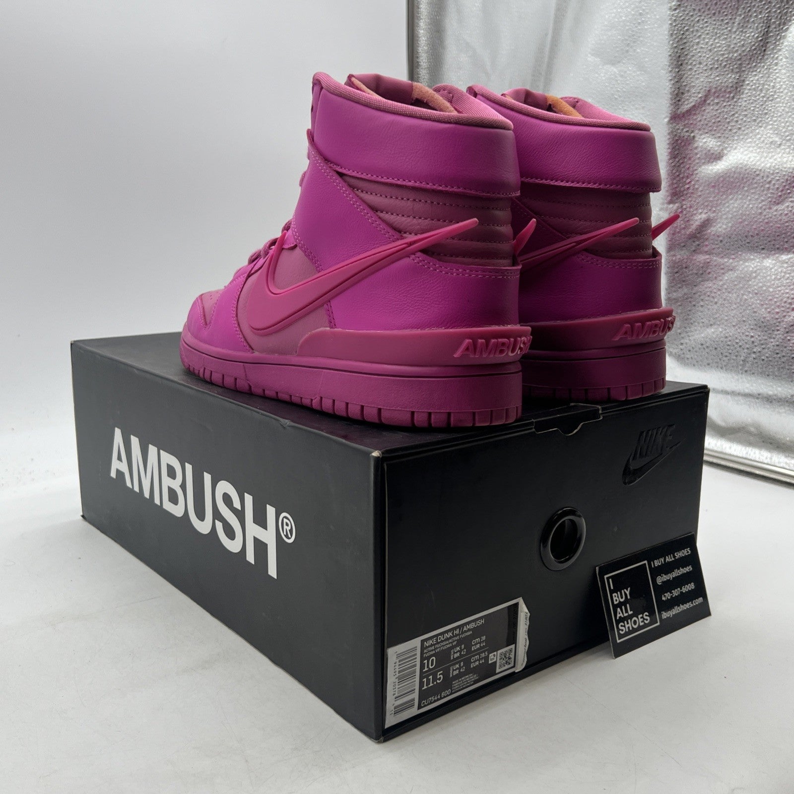 Size 10 - Nike AMBUSH x Dunk High Pink (CU7544-600)