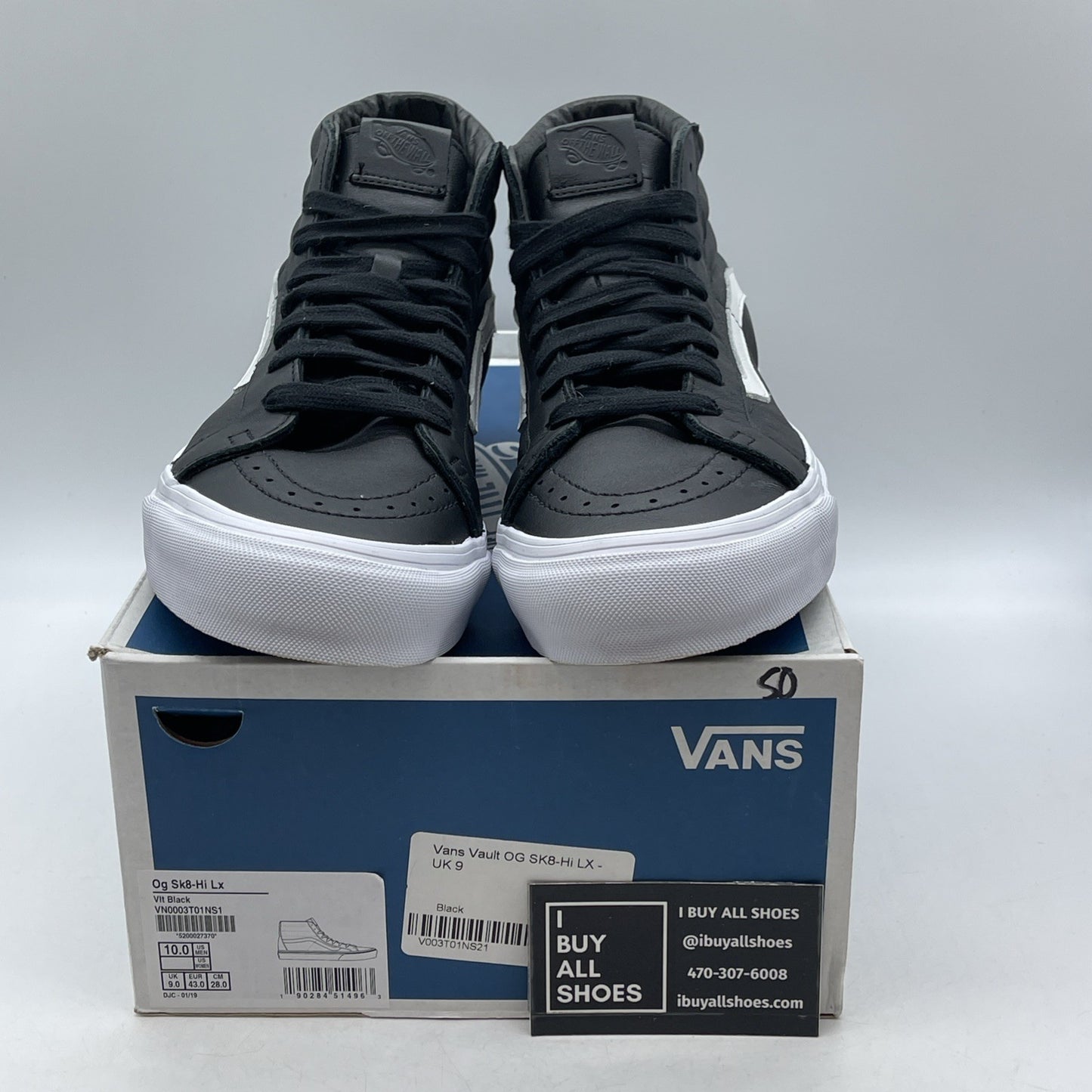 Size 10 - Vans Sk8-Hi Reissue VI VN0A4BVH9H9 Dream Leather Black