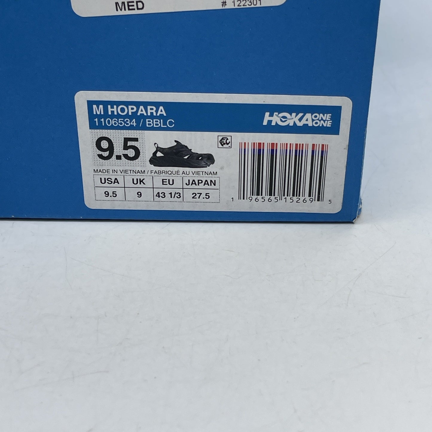 Size 9.5 - Hoka One One Hopara Black (1106534)