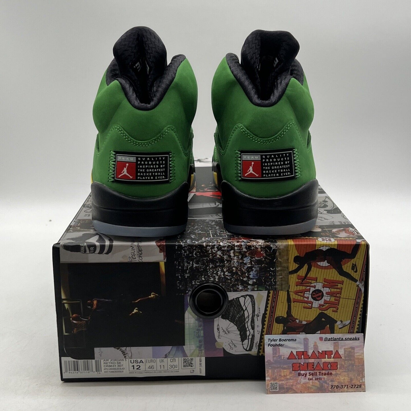 Size 12 - Jordan 5 Retro SE Oregon 2020 Black Yellow Suede (CK6631-307)