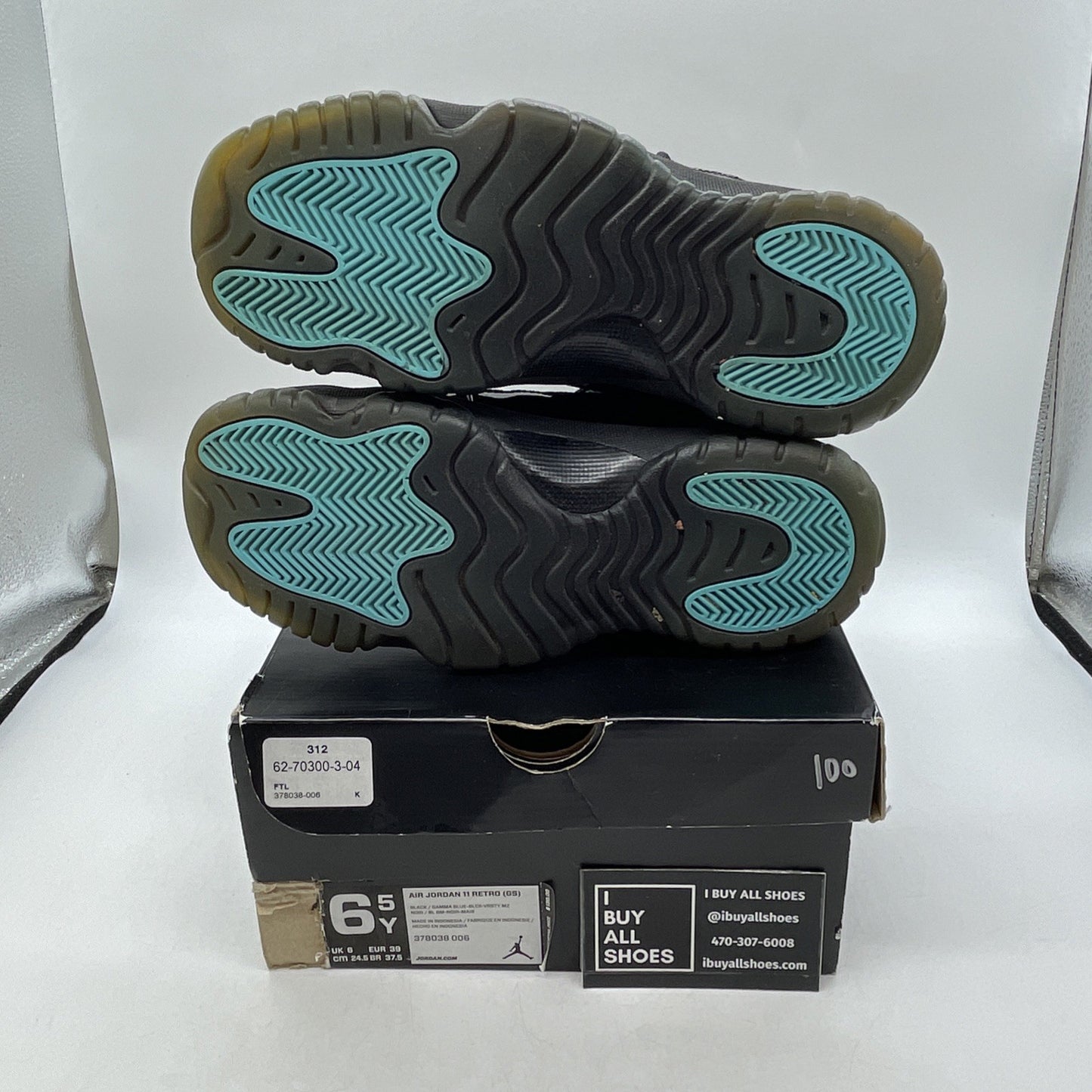 Size 6.5 - Air Jordan 11 Retro High Gamma Blue (378038-006)