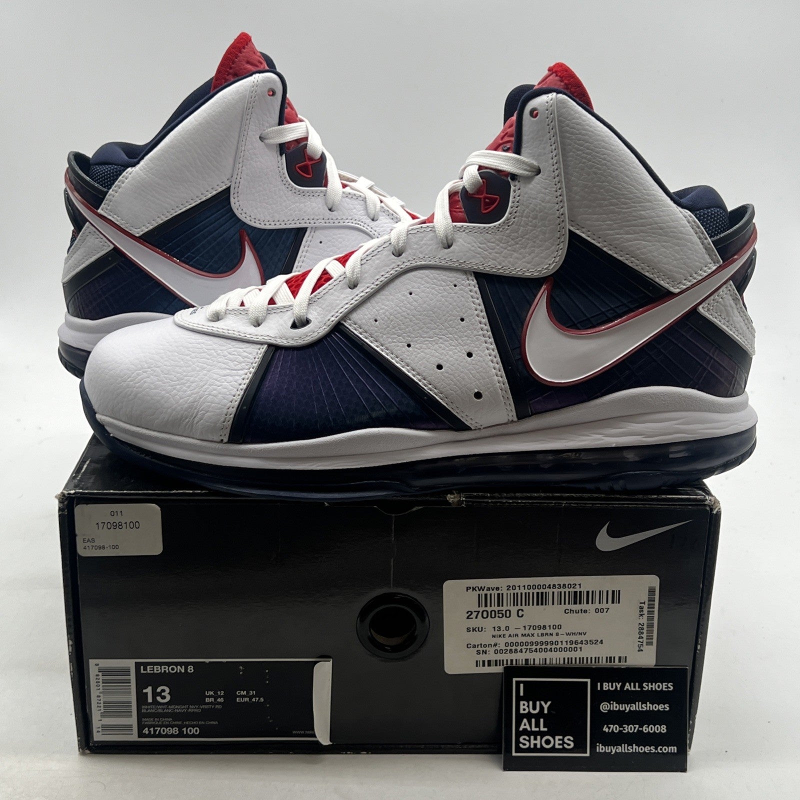 Size 13 - Nike Lebron 8 Veterans Day (417098-100)