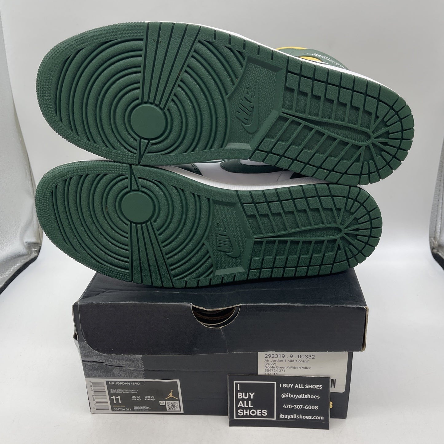 Size 11 - Air Jordan 1 Mid Sonics (554724-371)