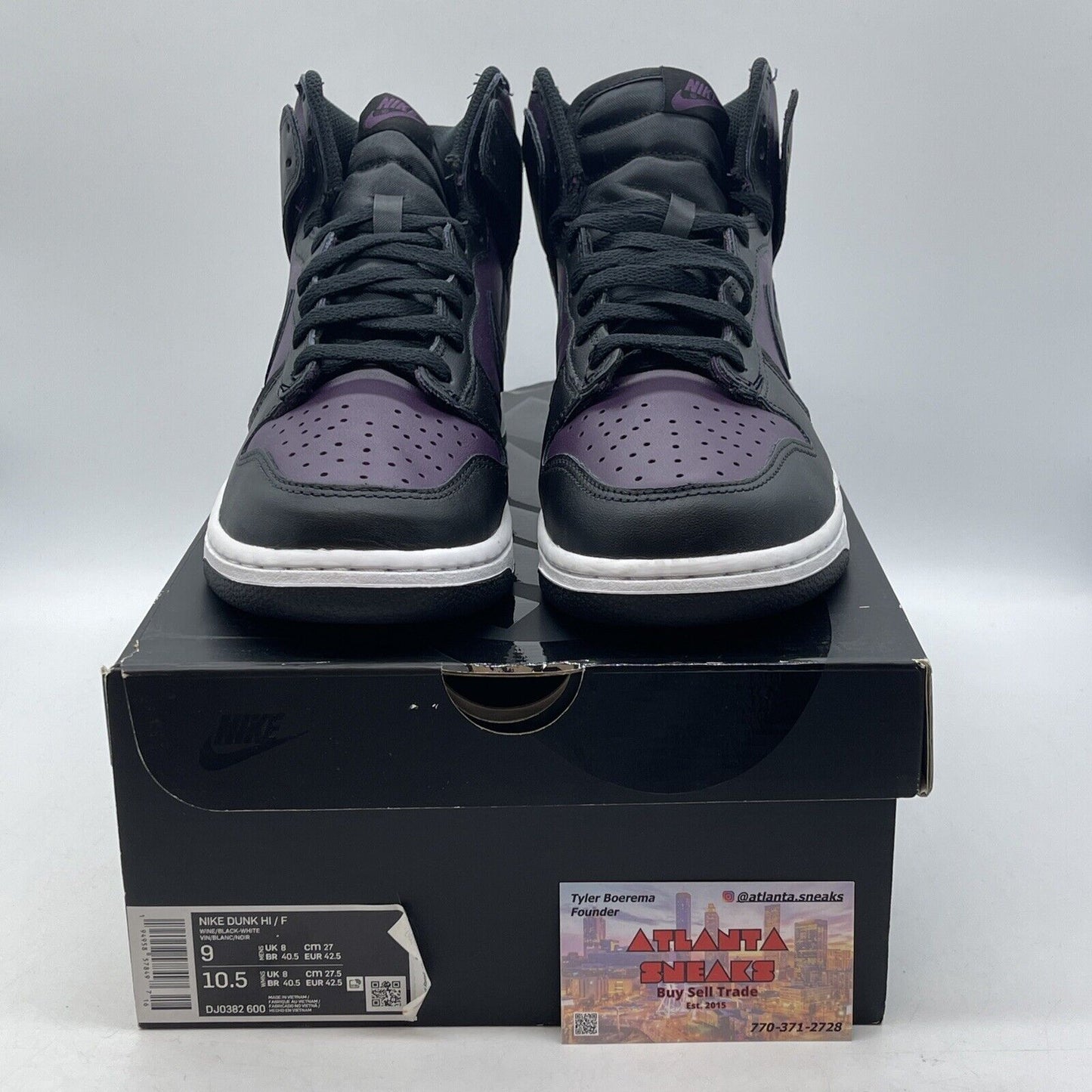 Size 9 - Nike Fragment Design x Dunk High Beijing Black White (DJ0382-600)