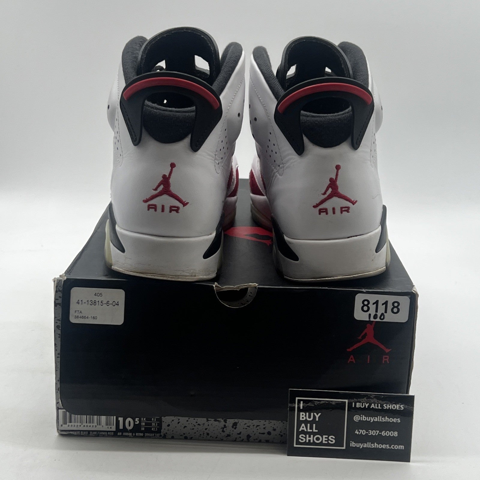 Size 10 - Air Jordan 6 Retro 2014 Carmine (384664-160)