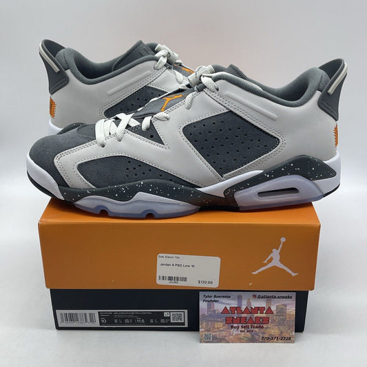 Size 10 - Paris Saint-Germain x Air Jordan 6 Retro Low Iron Grey (DZ4133-008)