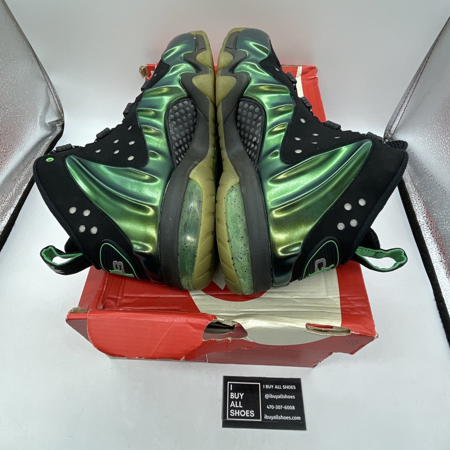 Size 10 - Nike Barkley Posite Max Gamma Green (555097-301)