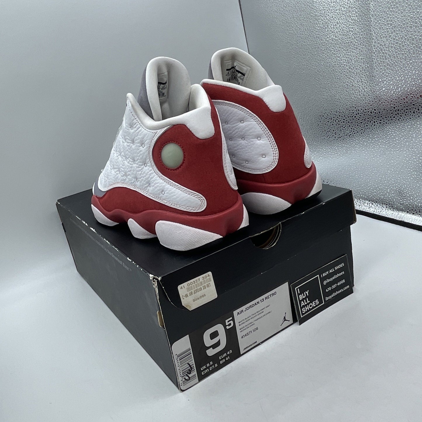 Size 9.5 - Air Jordan 13 Retro 2014 Grey Toe (414571-126)