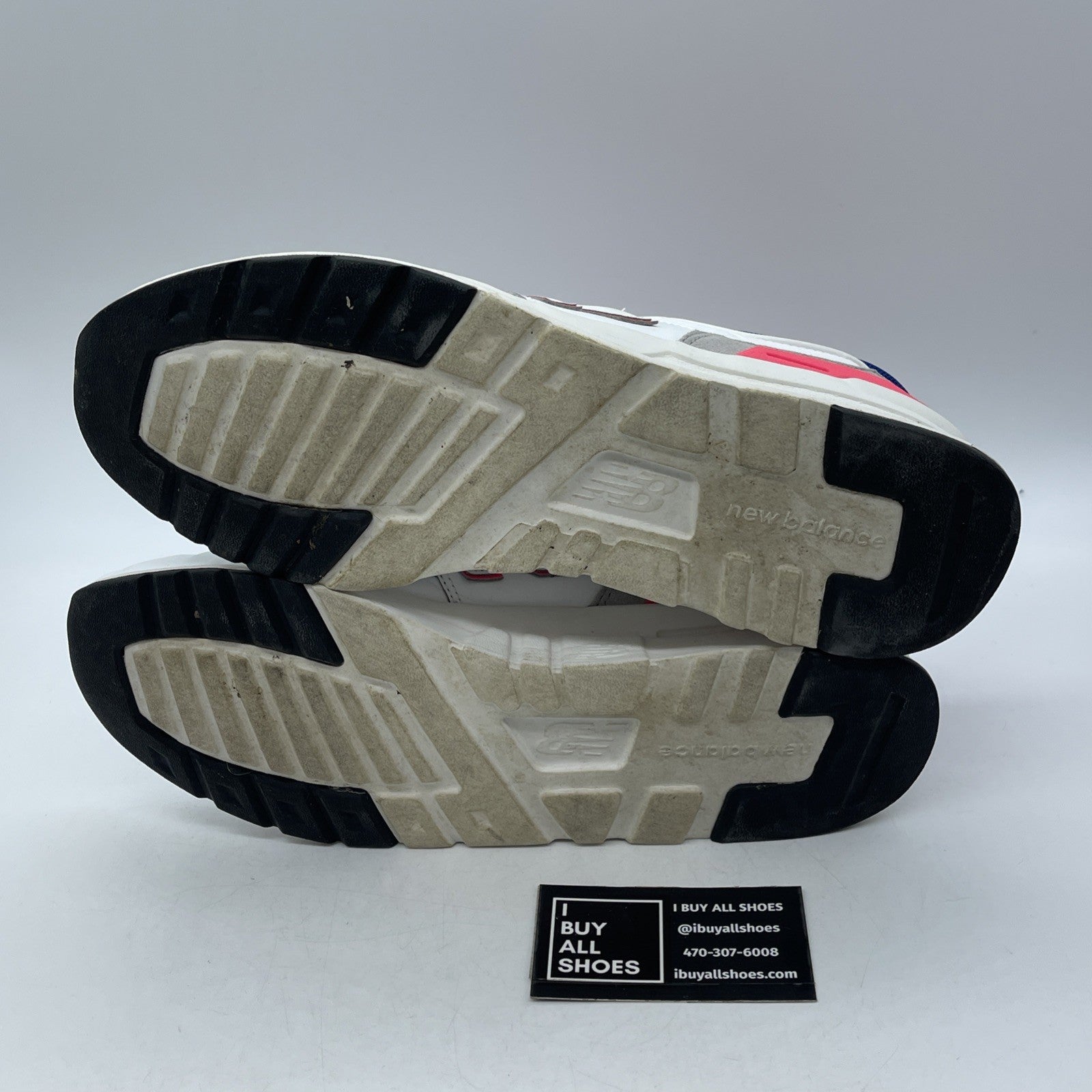 Size 10 - New Balance 997 White Pink Blue (CM997HAJ)