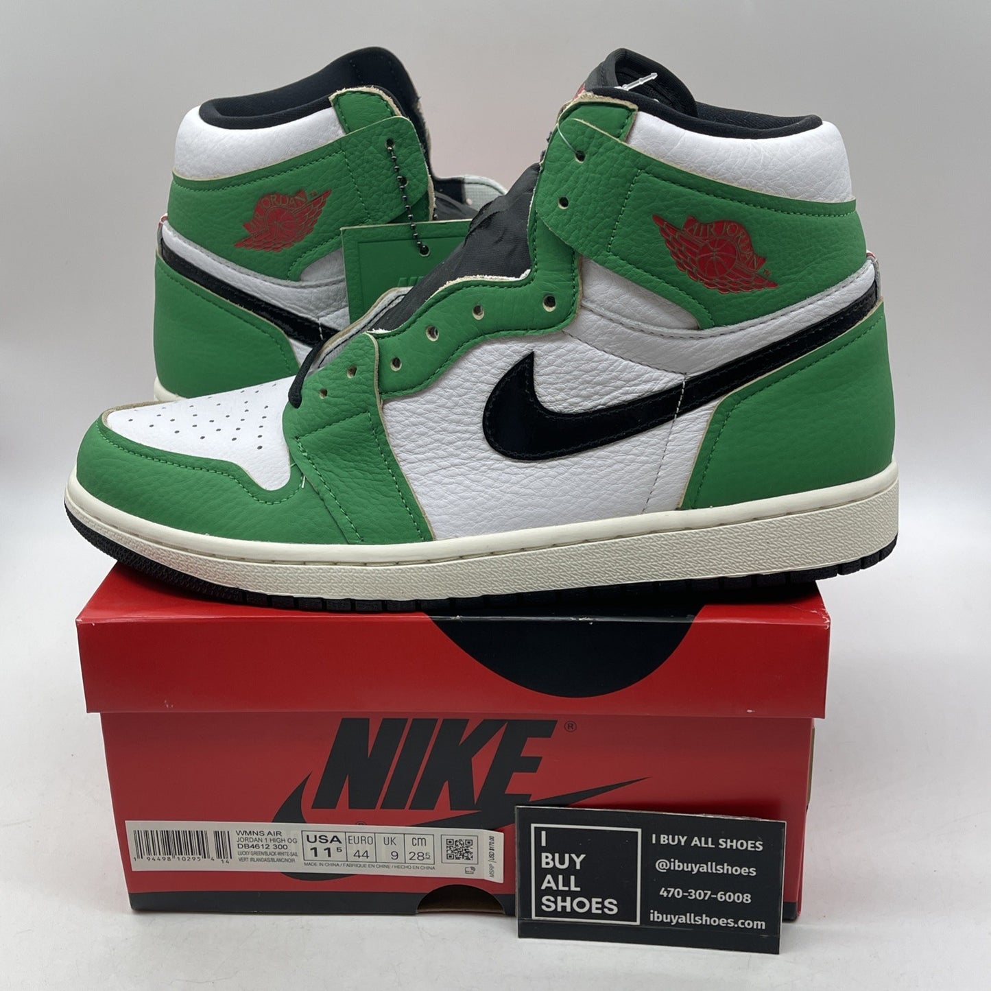 Size 11.5W - Air Jordan 1 Retro OG High Lucky Green (DB4612-300)