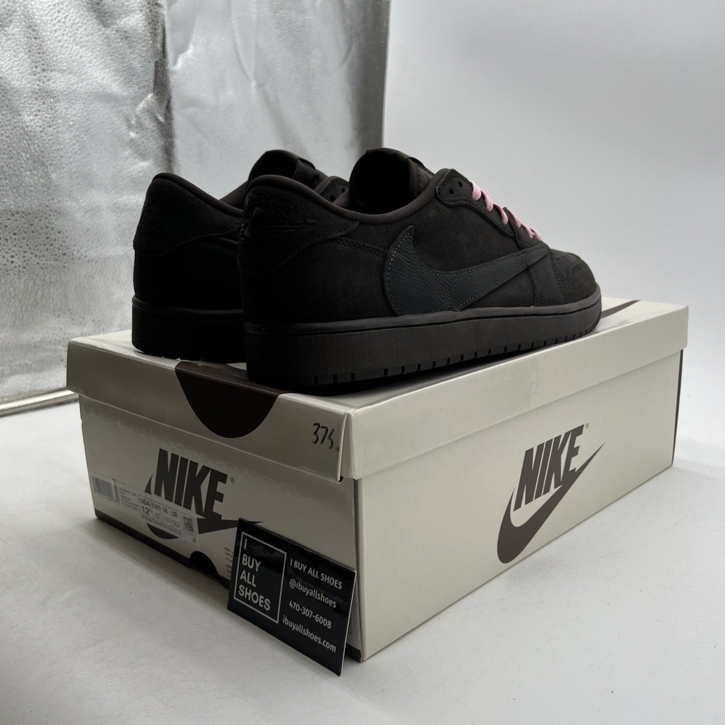 Size 12.5 -Travis Scott x Air Jordan 1 Retro OG SP Low Velvet Brown (DM7866-202)