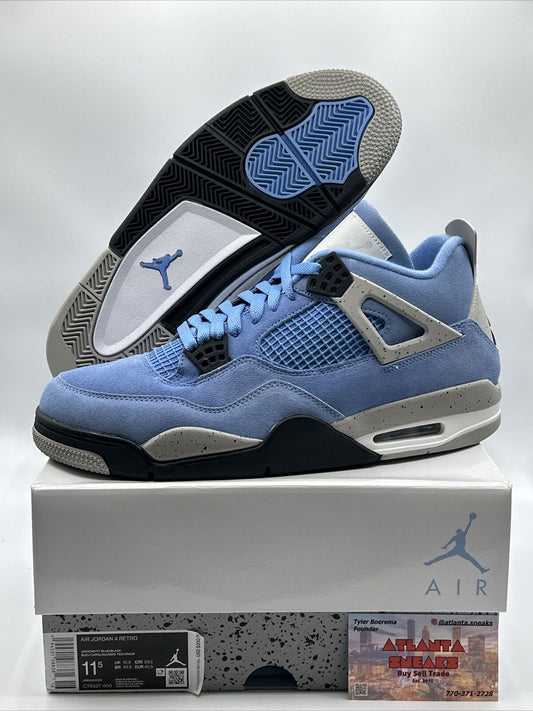 Size 11.5 - Jordan 4 Retro University Blue 2021