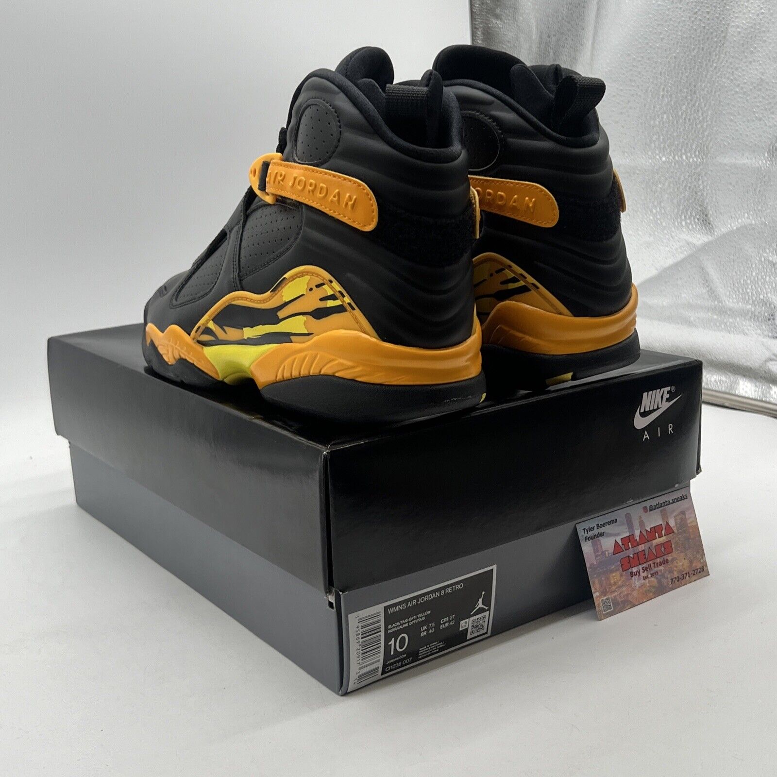 Size 10W - Air Jordan 8 Retro Taxi (CI1236-007)