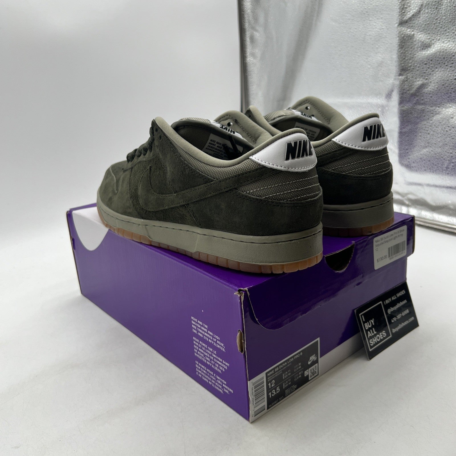 Size 12 - Nike Dunk SB Pro B Low Sequoia (HJ0367-301)